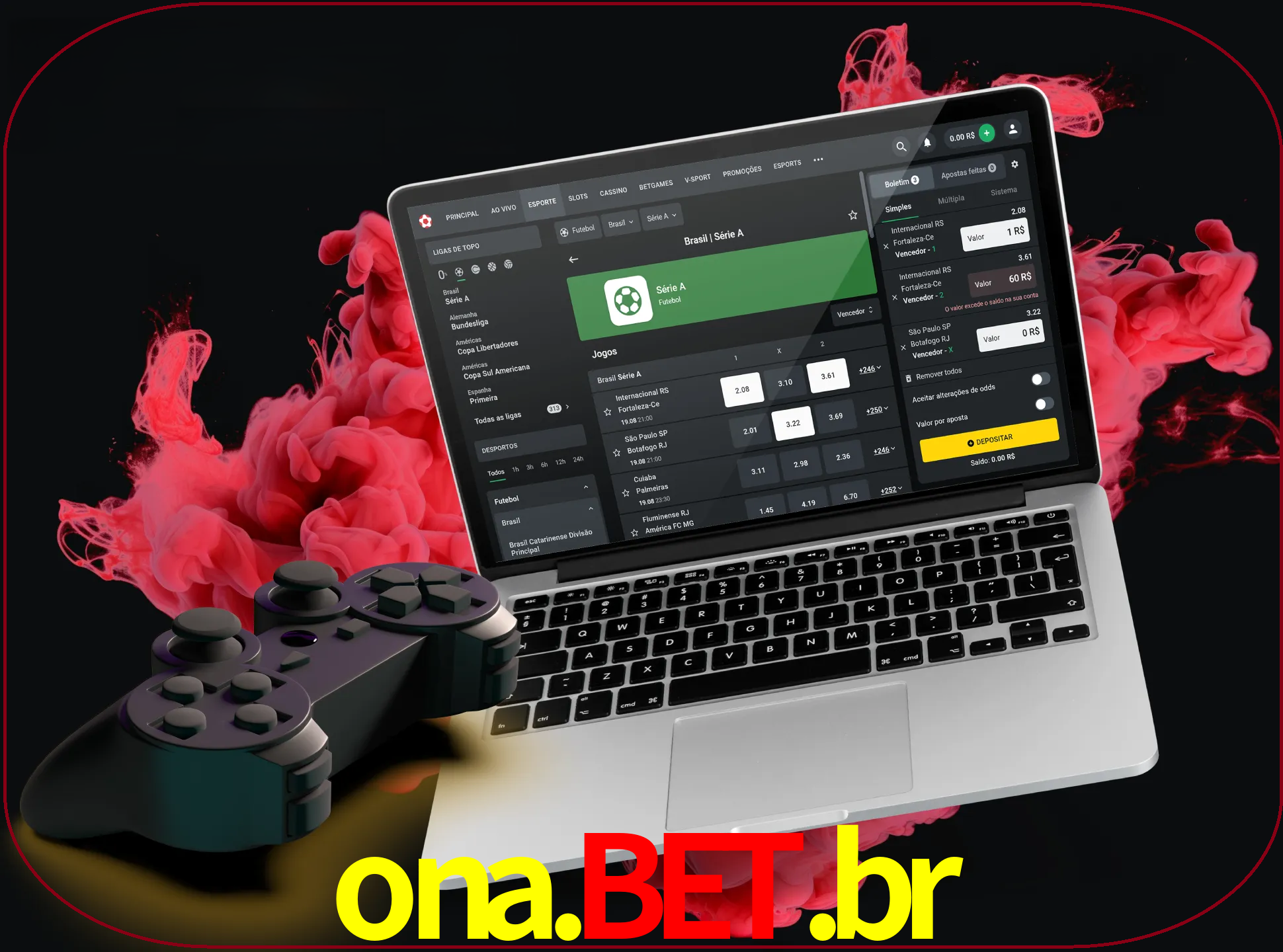 Visite a secção especial de jogos de vídeo em ONA BET BR para descobrir em que jogos pode apostar e ganhar muito dinheiro.