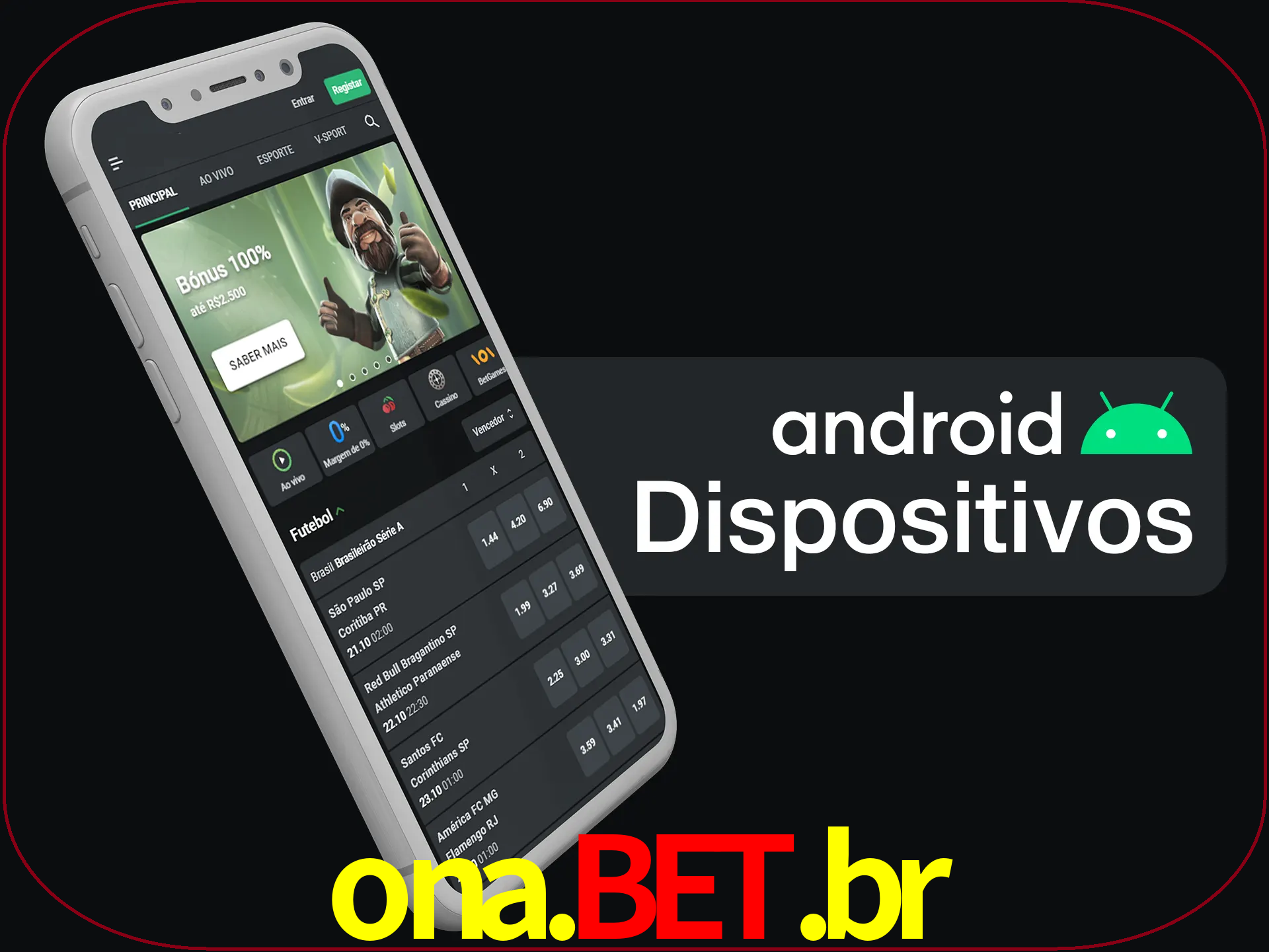 O aplicativo suporta a maioria de todos os dispositivos Android.