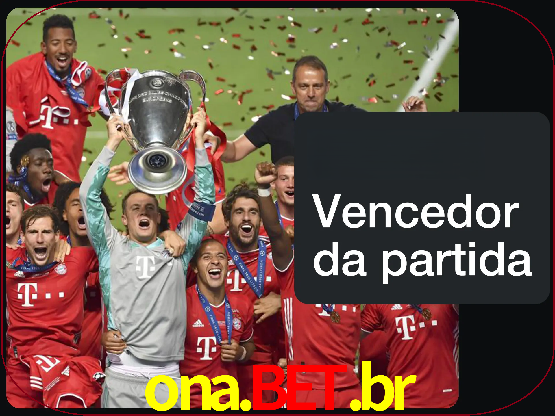 Aposte no vencedor e ganhe uma grande quantia de dinheiro.