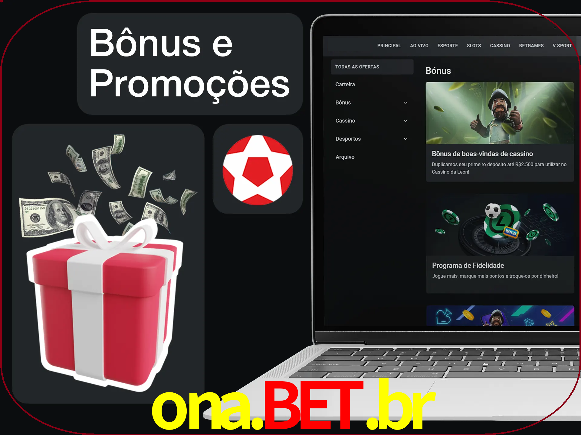 Verifique se há novos bônus e promoções.