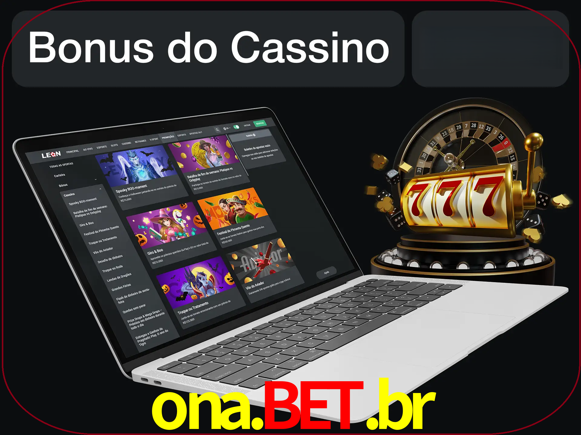 Use o bônus do cassino para começar melhor.