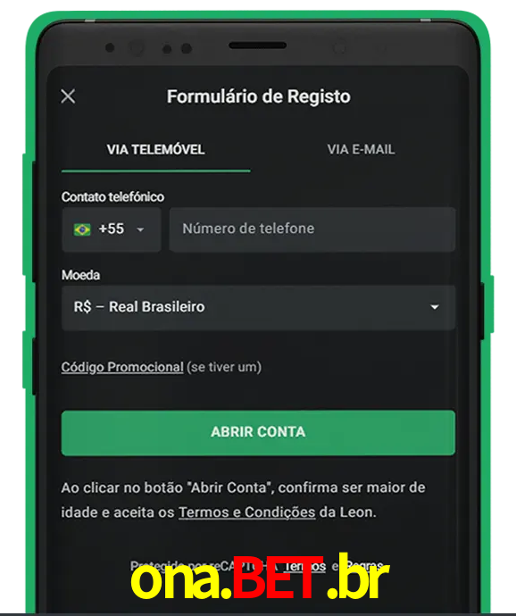 Cadastre-se em LeonBet seguindo passos simples.