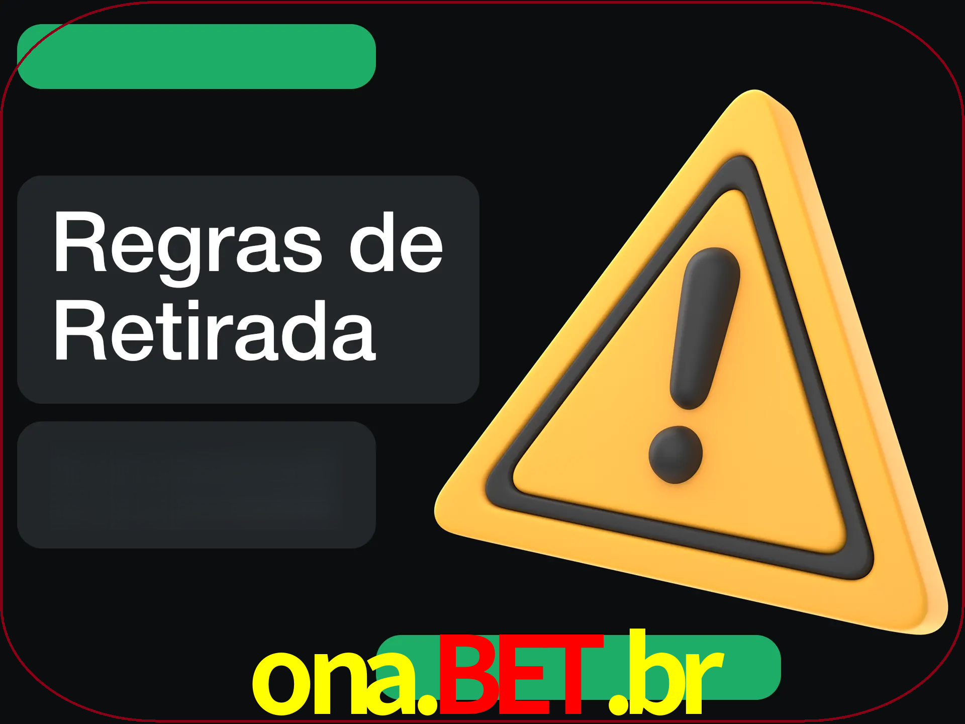 Leia as regras antes de fazer primeiro comdawal.